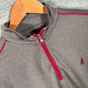 Johnnie-O Prep-Performance Quarter Zip Mens M Gray Boston College Lammie Golf